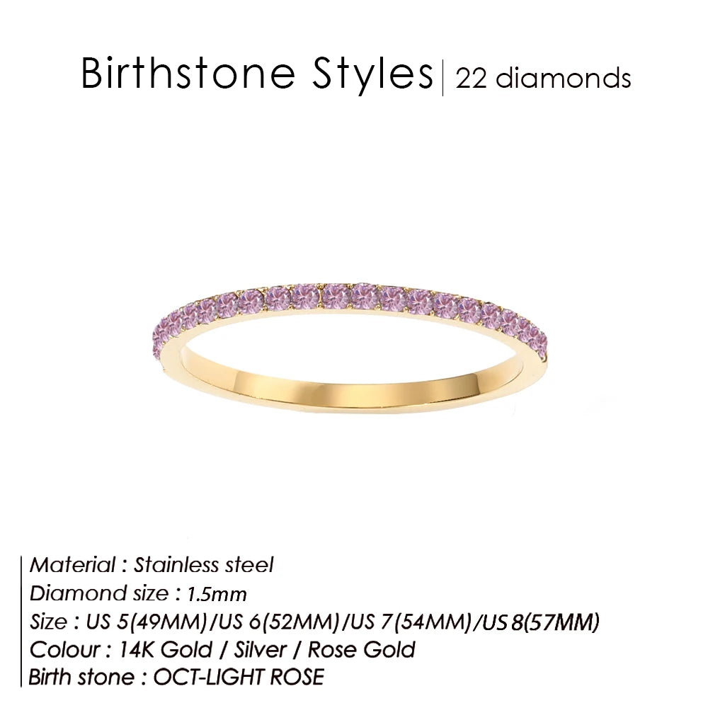 Birthstone Mini Ring